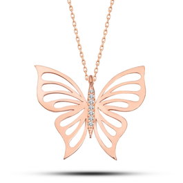 Heliophilia Silver Collar de Plata de Ley 925 Oro Rosa y Blanco